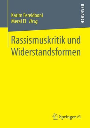 Buchcover Rassismuskritik und Widerstandsformen