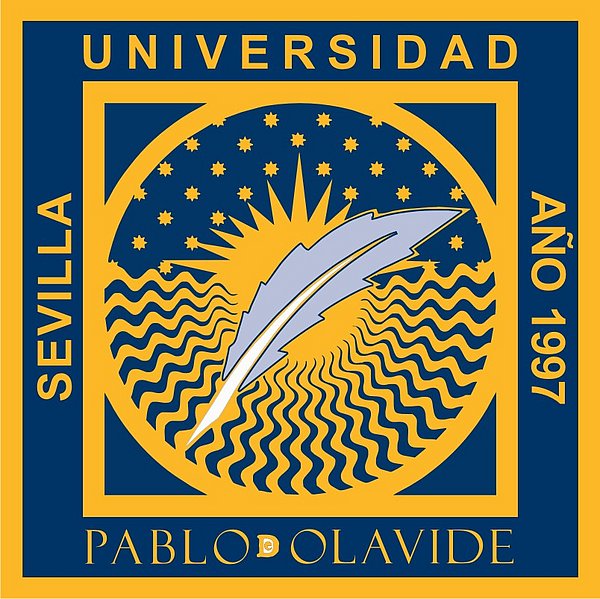 Das Logo der Universidad Pablo de Olavide de Sevilla.
