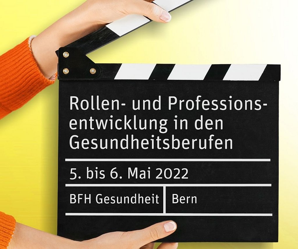 Bidl vom VFWG Verein zur Förderung der Wissenschaft in den Gesundheitsberufen zur Ankündigung der Drei-Länder Tagung in Bern am 5 und 6 Mai 2022 in Bern