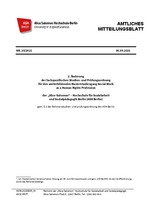 SWHR Study and Examination Regulation - in German