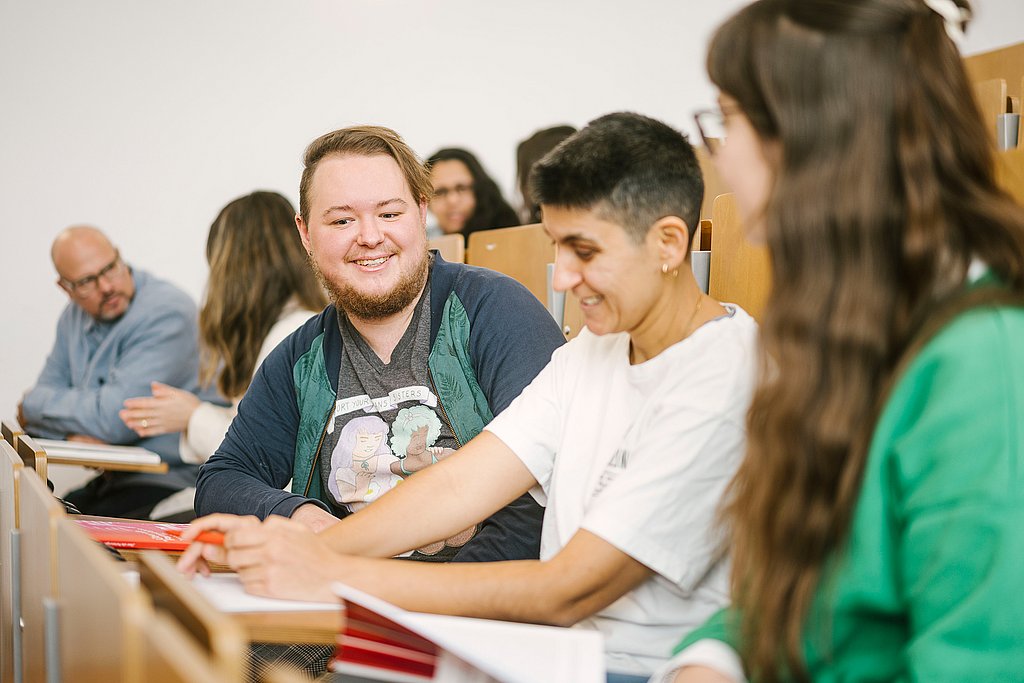 Studierende in einem Hörsaal