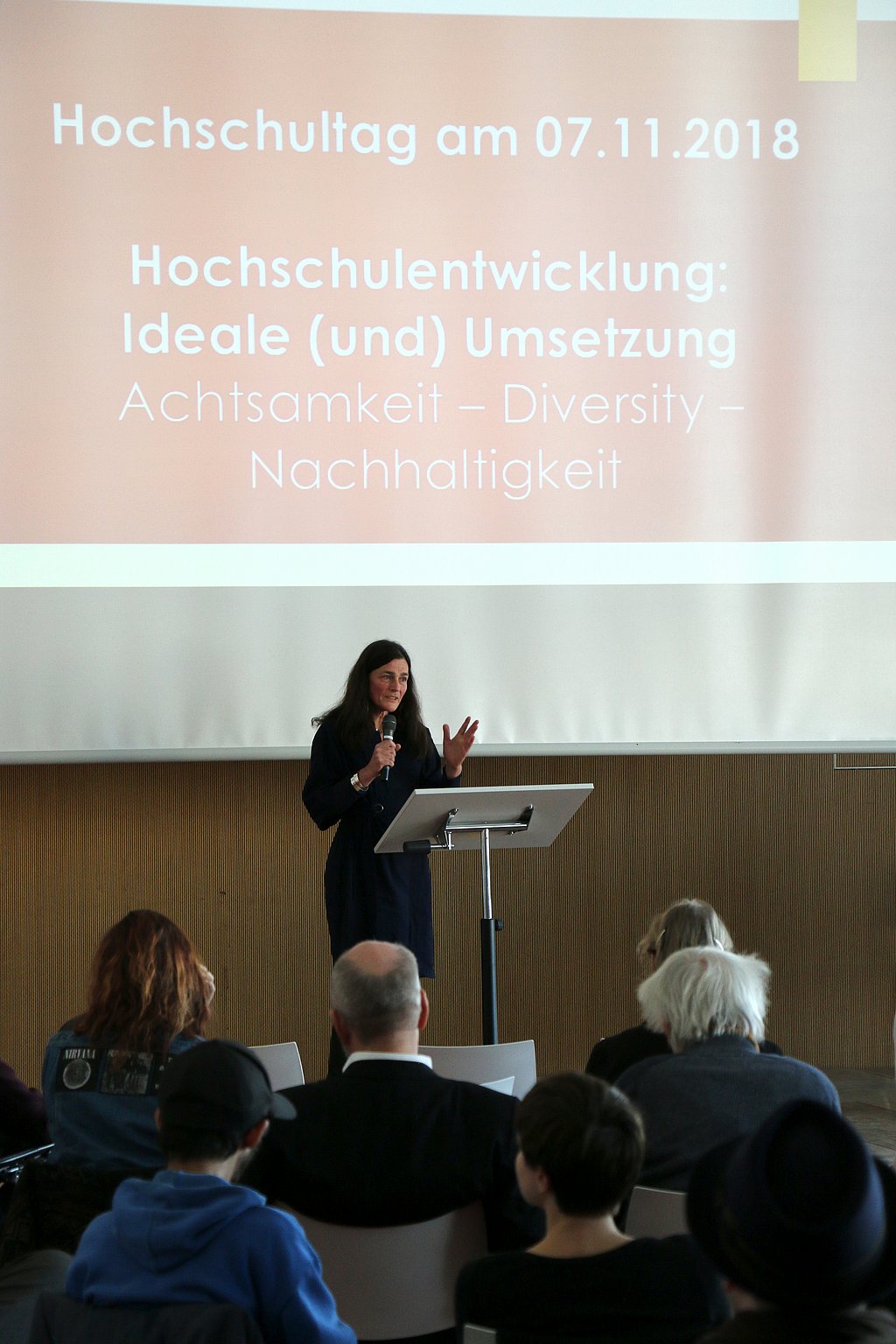 Hochschultag 2018 - Begrüßung und Einführung durch Rektorin Völter