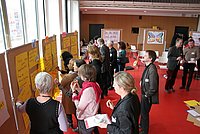 Projektteilnehmende bei der gemeinsamen Arbeit