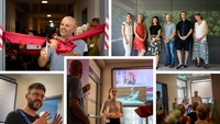 Collage verschiedener Fotos der Eröffnungsfeier