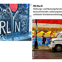 Deckblatt des Abschlussberichts mit zwei Fotos zum Leben auf der Straße