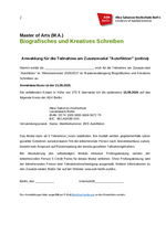 Anmeldeformular Zusatzmodul WiSe 26/27 Autofiktion