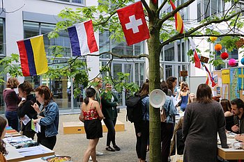 Der International Day 2017 im Innenhof der ASH Berlin
