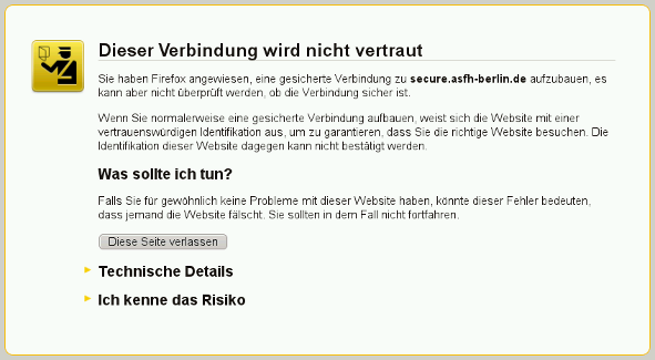 ssl-warnung